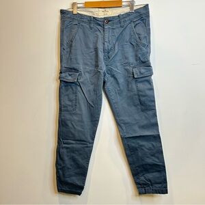 Hollister Men’s Slim Straight Cargo Pants Blue